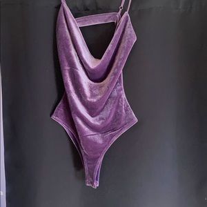 Fashion Nova velvet bodysuit